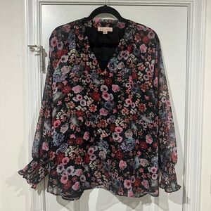 NWOT floral blouse 1x